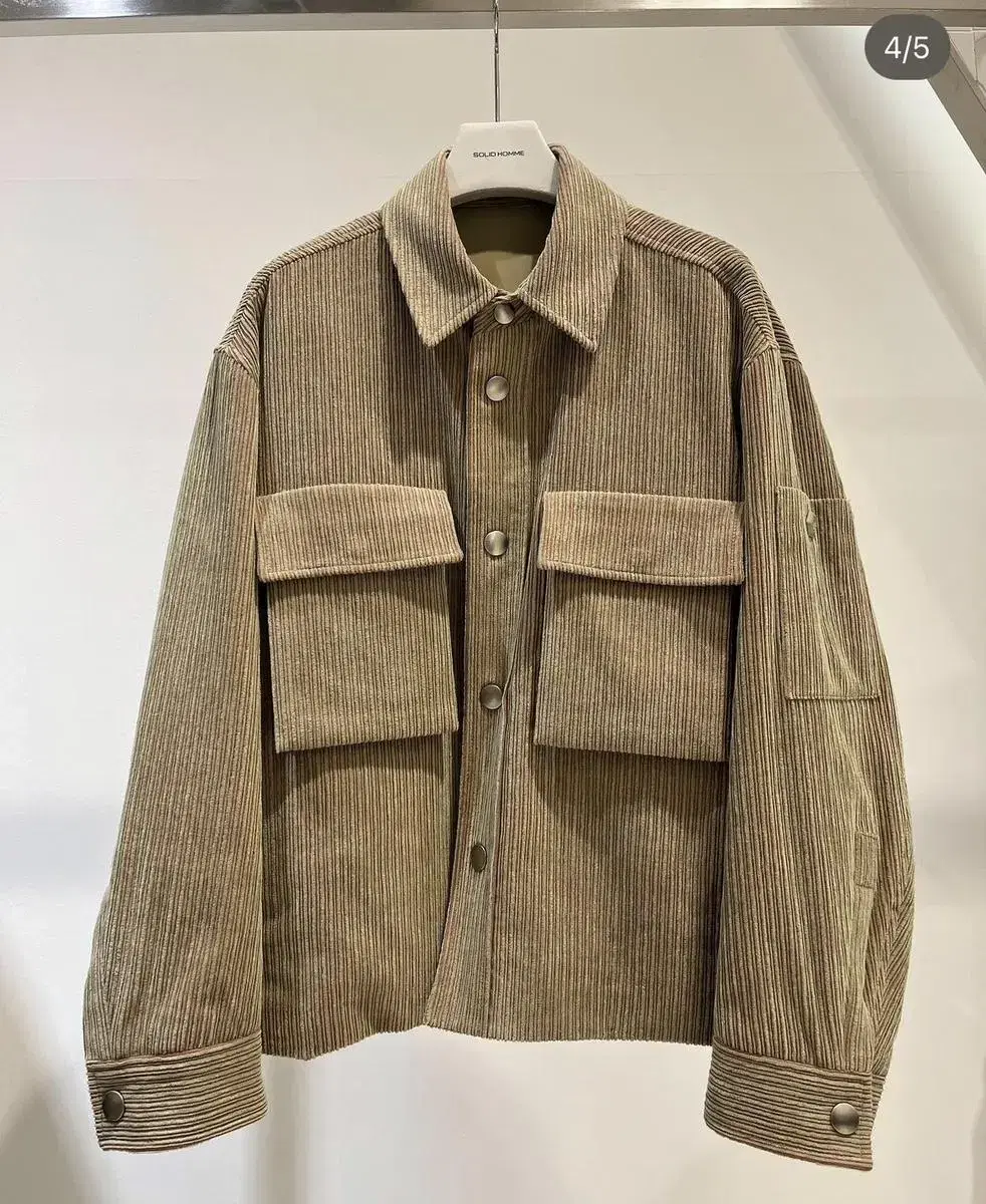 Solid Homme Khaki Corduroy Jacket