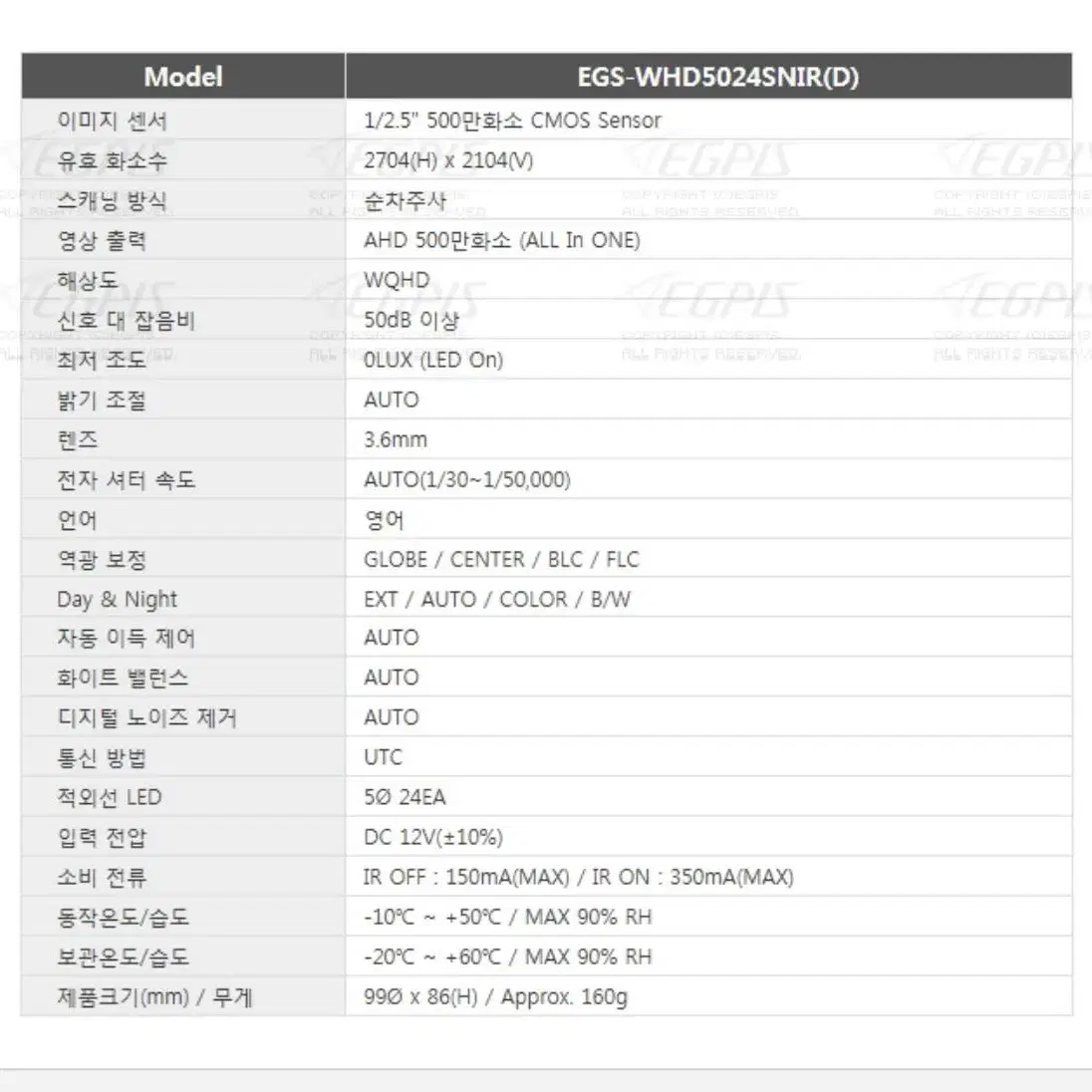 적외선돔카메라 팝니다.