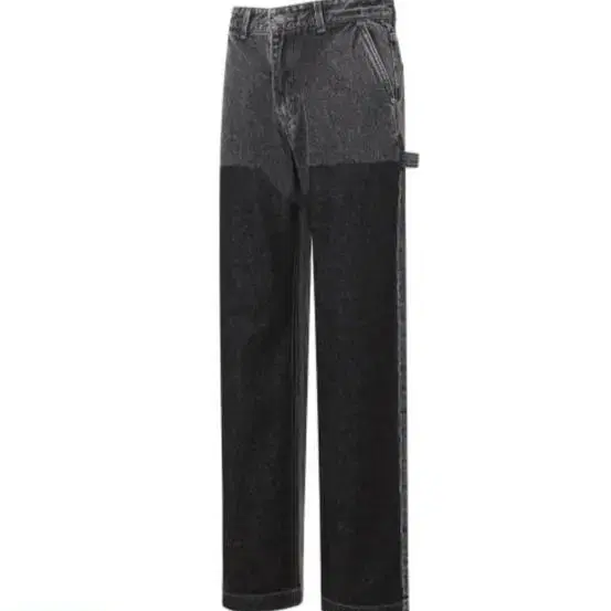 애드오프 믹스 데님 카펜터 팬츠 PANTS BLACK