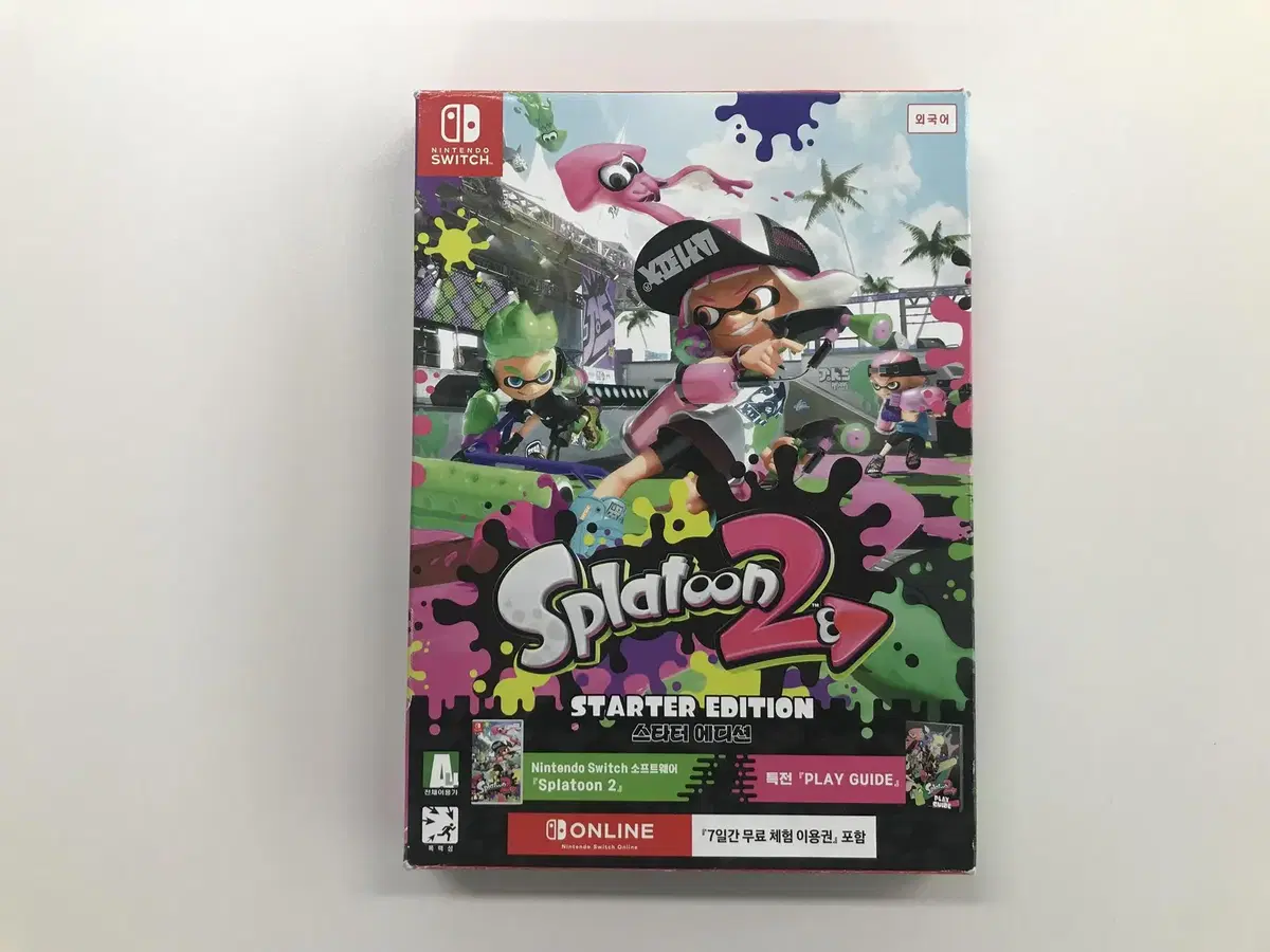 최상품  박스 풀셋 닌텐도 스위치 Splatoon 2를 분양합니다.