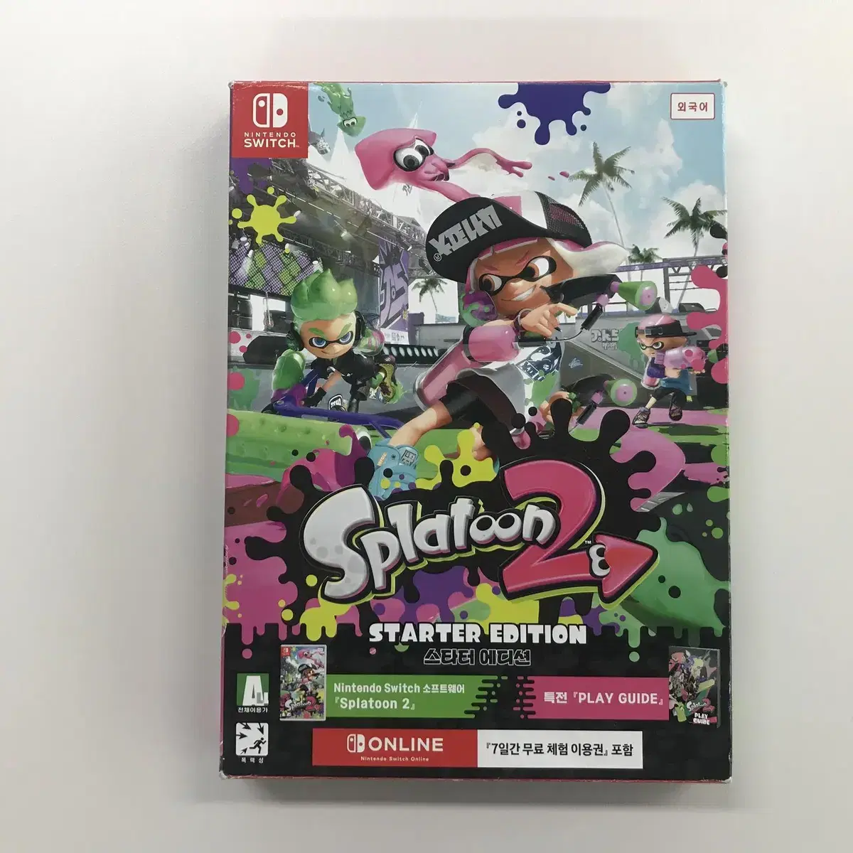 최상품  박스 풀셋 닌텐도 스위치 Splatoon 2를 분양합니다.