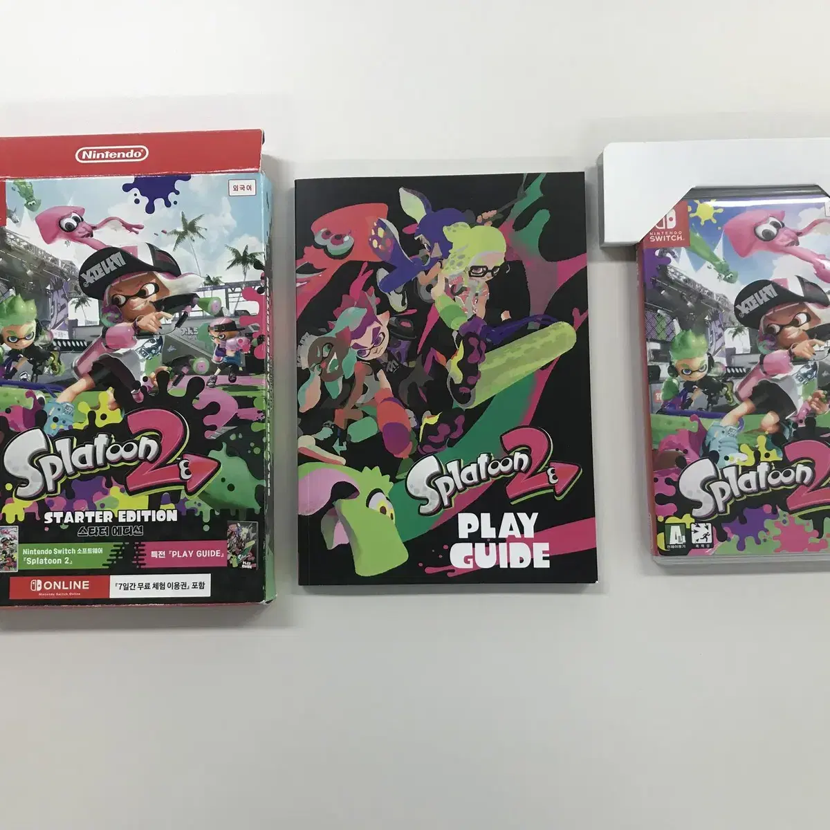 최상품  박스 풀셋 닌텐도 스위치 Splatoon 2를 분양합니다.