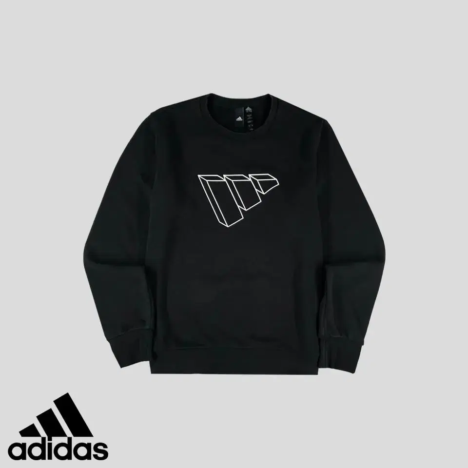 adidas Black Future Reverse Adidas Printed Sweatshirt SIZE L