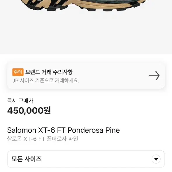 살로몬(salomon) xt-6 FT 260 팝니다.