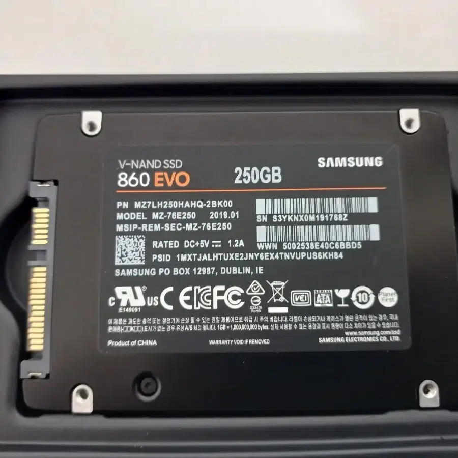 SAMSUNG EVO860 SSD 250GB