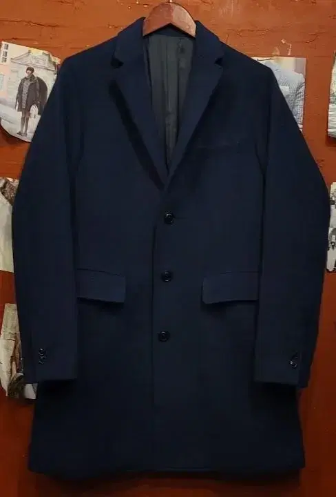 [M]Beams Navy Coat