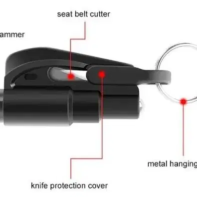 차량용품 비상탈출망치 안전벨트 제거