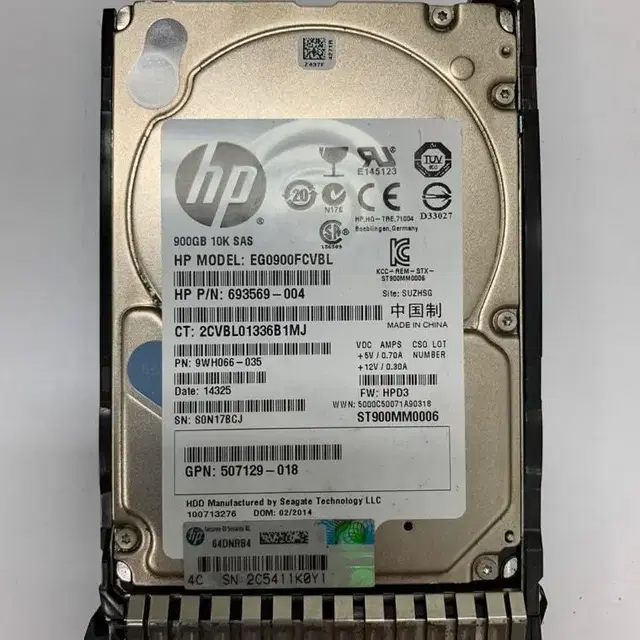 서버 DELL/HP/IBM/EMC 중고 HDD/SSD