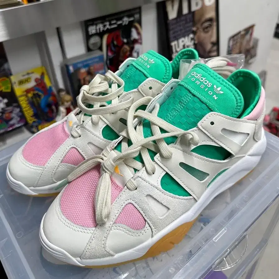 adidas dimension low cloud 화이트 그린