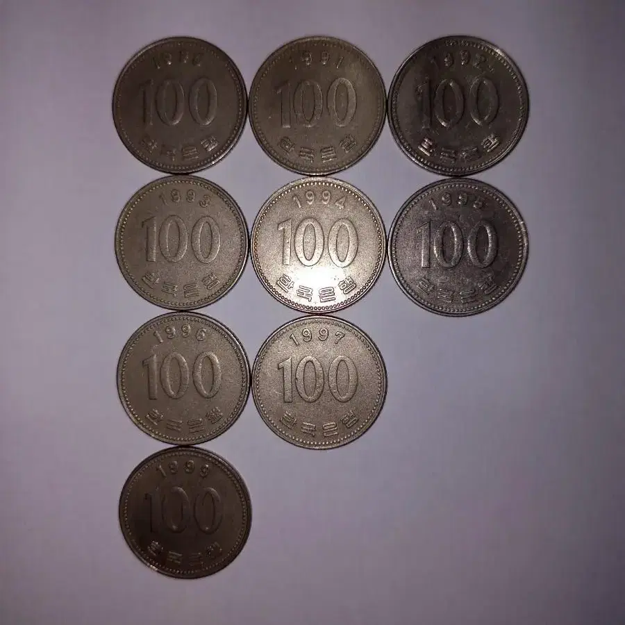 희귀동전 / 100원 주화(1990년대)