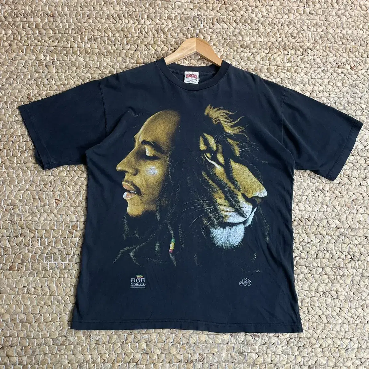 (배송비포함) 1997s Bob marley 밥말리 아트워크 티셔츠