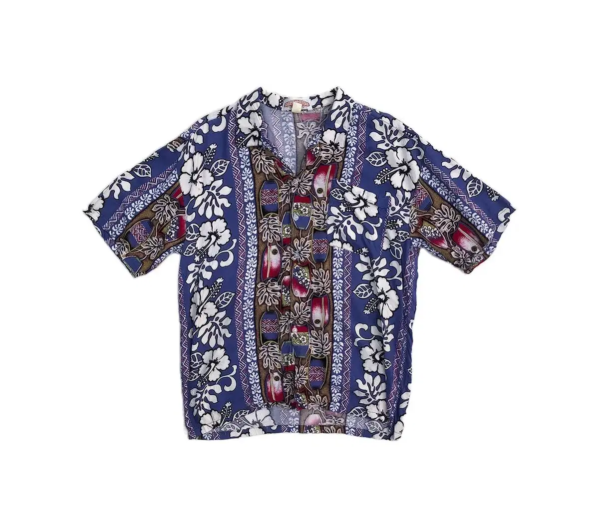 Vintage Salvage Open kara Hawaiian Short Sleeve Shirt