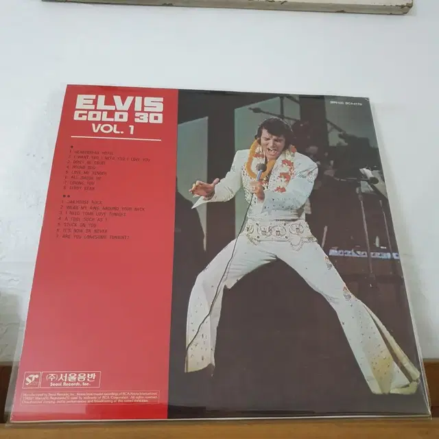 ELVIS 골드 30  vol.1집 LP  1986