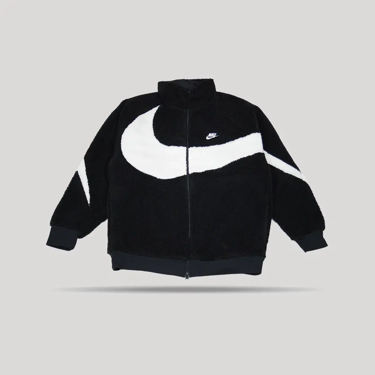 Nike Big Swoosh Full Zip Jacket Black Sale BQ6546-011