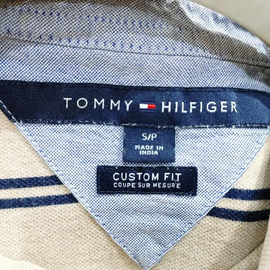 TOMMY HILFIGER 타미 힐피거 남성 가로줄무늬 카라티셔츠