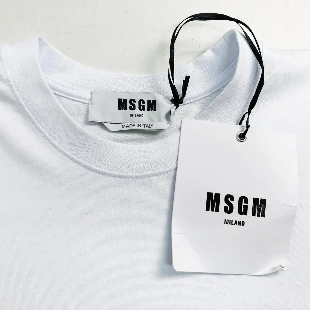 MSGM 비대칭 프린지 티셔츠 미사용/여성L/칠팔구제