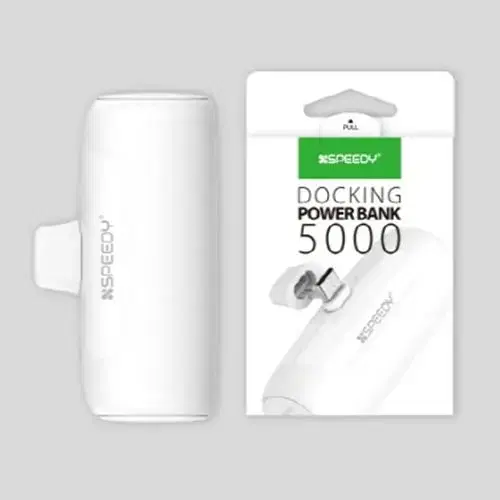 064 C타입 일체형 미니보조배터리 5000mAh 화이트