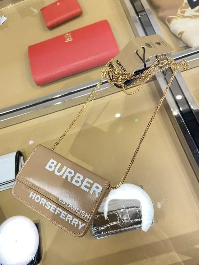 버버리 호스페리 체인 카드홀더 카드지갑 체인백 burberry