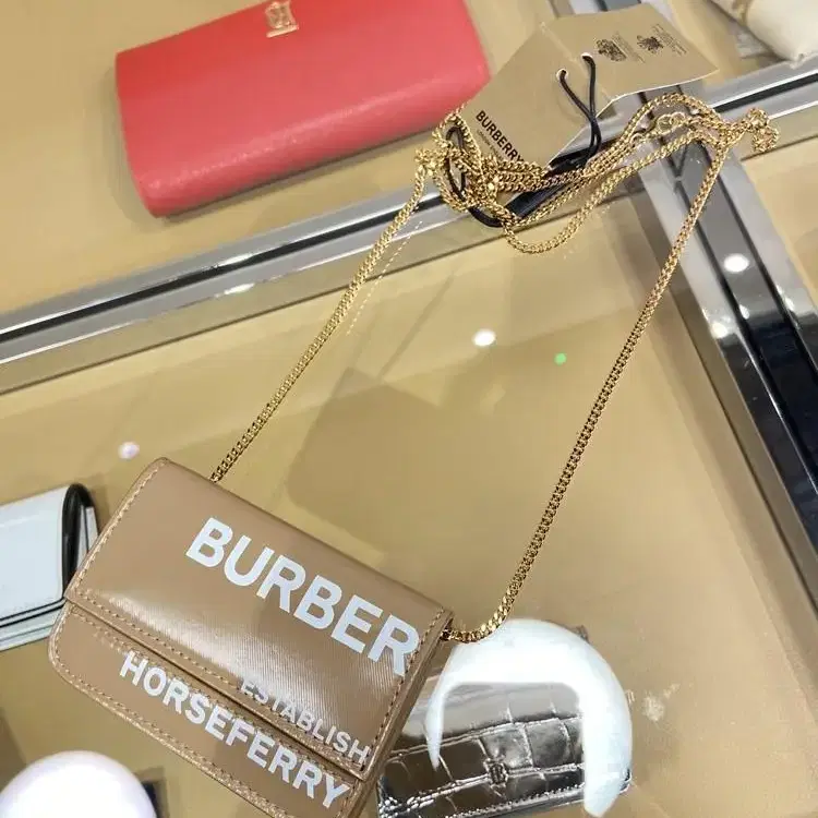 버버리 호스페리 체인 카드홀더 카드지갑 체인백 burberry