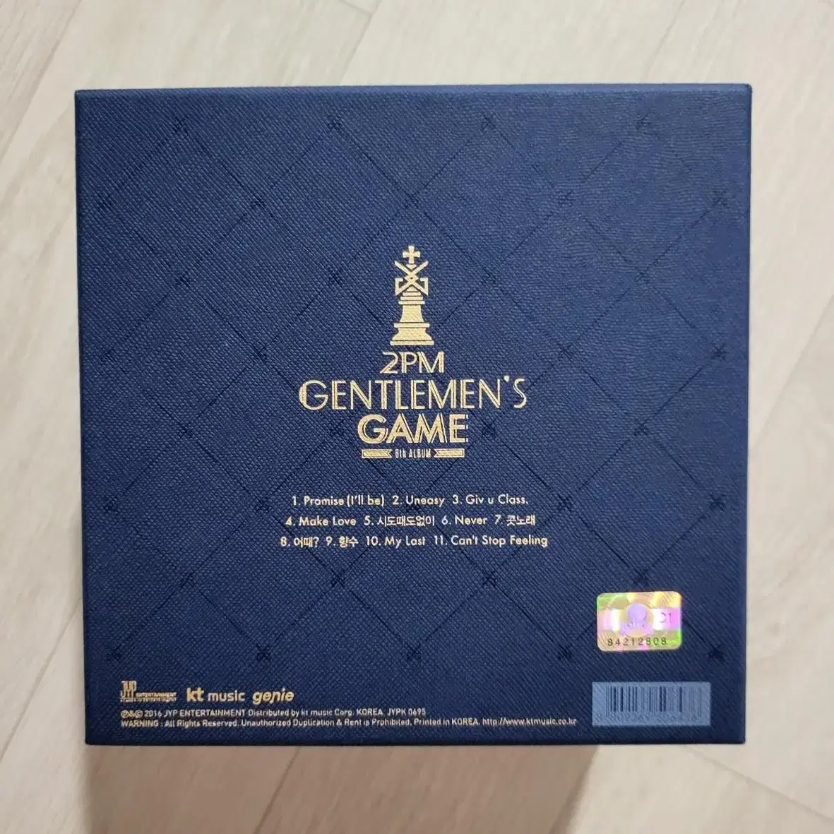 2PM GENTLEMEN'S GAME 젠틀맨스게임 한정반 (포카_택연)