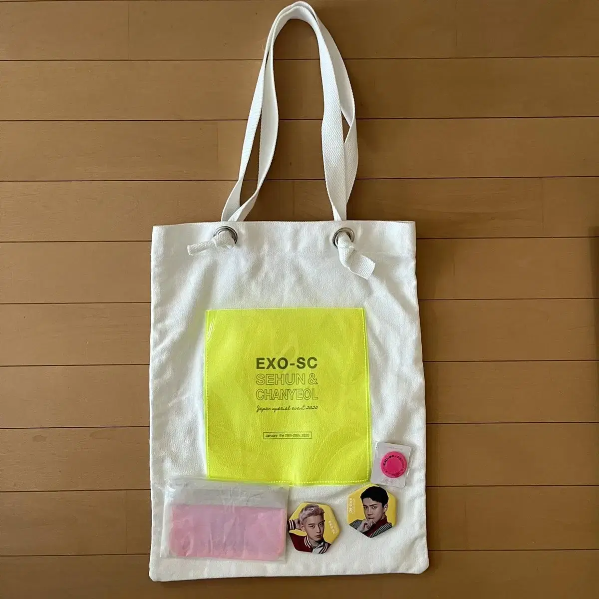 EXO Chan EXO-SC Japan fanmeeting Goods Bag Badge bulk WTS