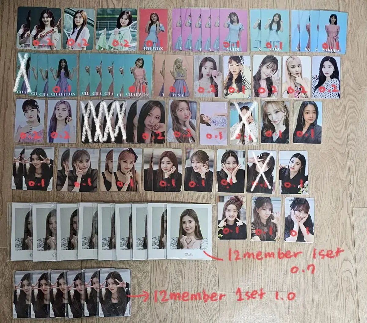 IZ*ONE le sserafim ive yena eunbi yuri chaeyeon Photocard