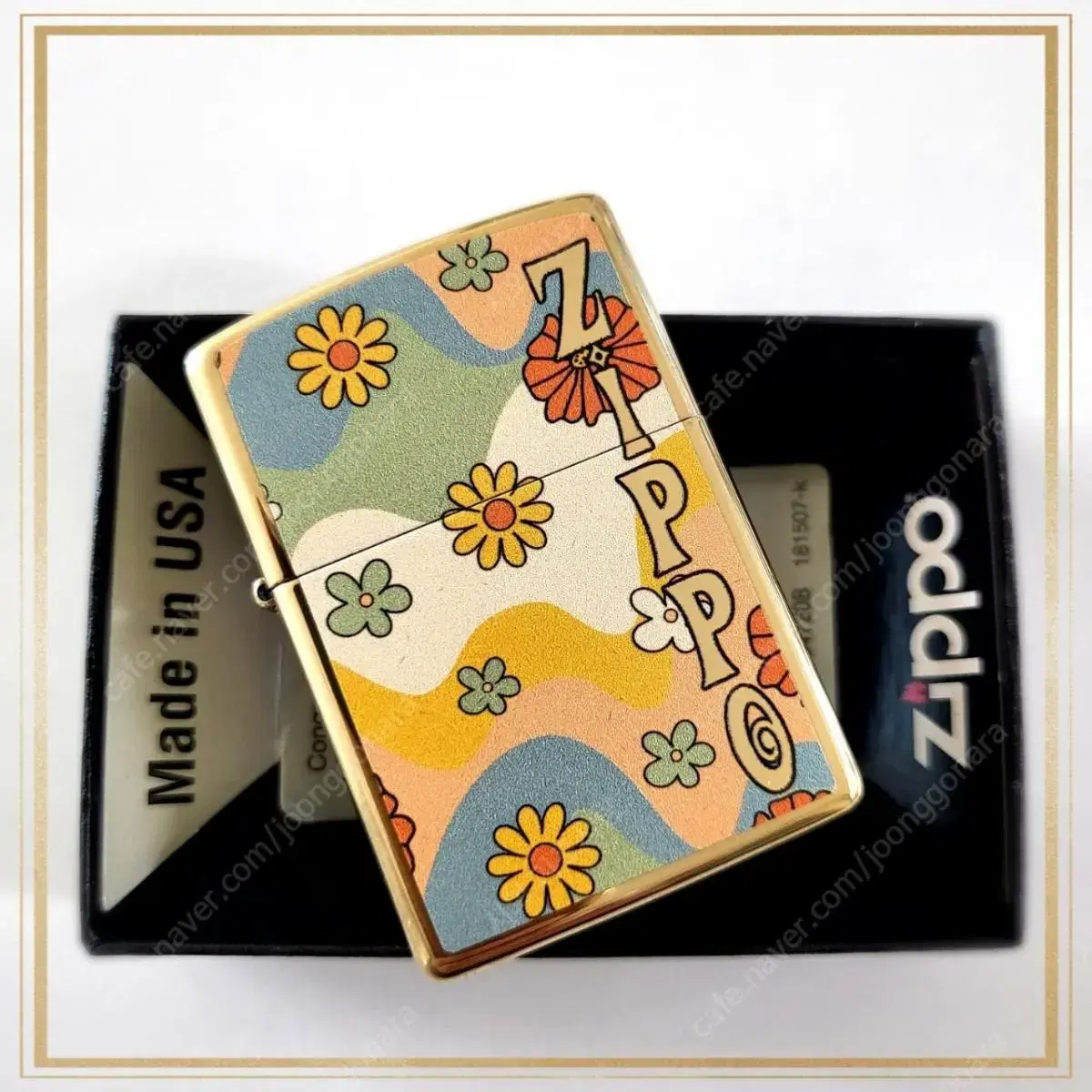 48503 ZIPPO FLOWER POWER 정품 미개봉 새 지포라이터