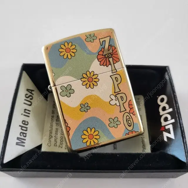 48503 ZIPPO FLOWER POWER 정품 미개봉 새 지포라이터