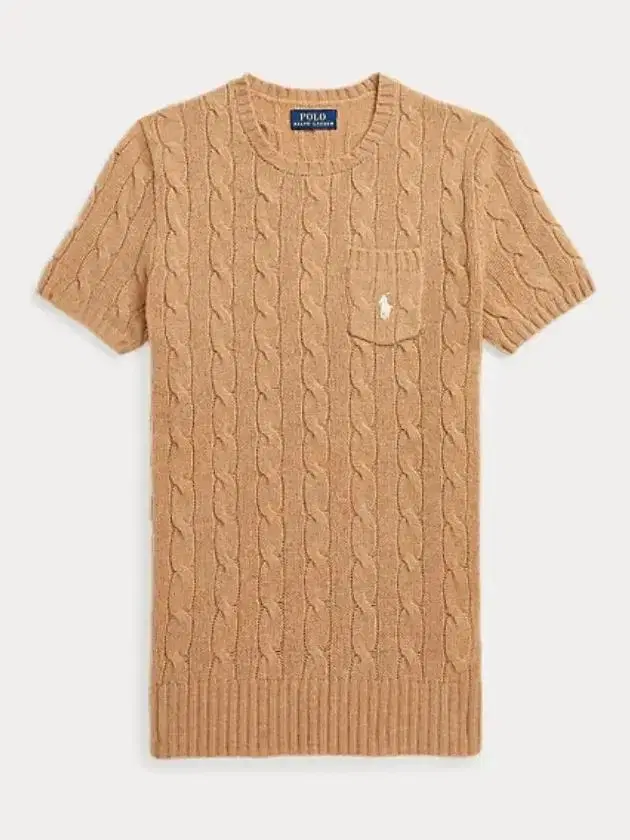 Polo vahn sleeveless knit camel size M