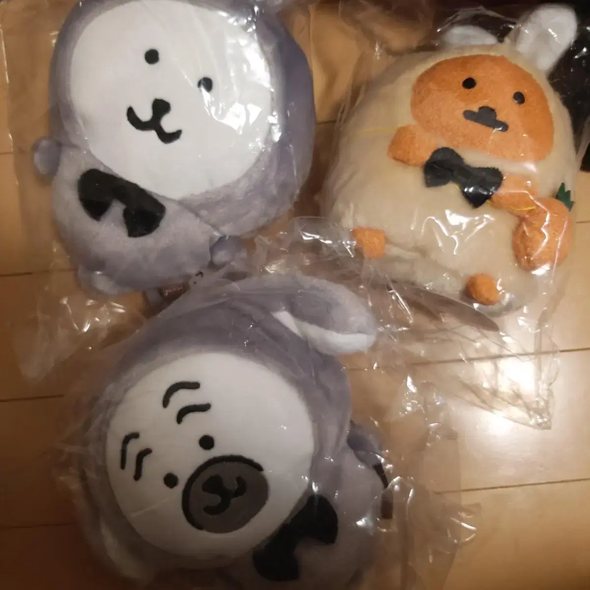 농담곰 해피백 누이3종세트 퍼그,농담곰,모구라