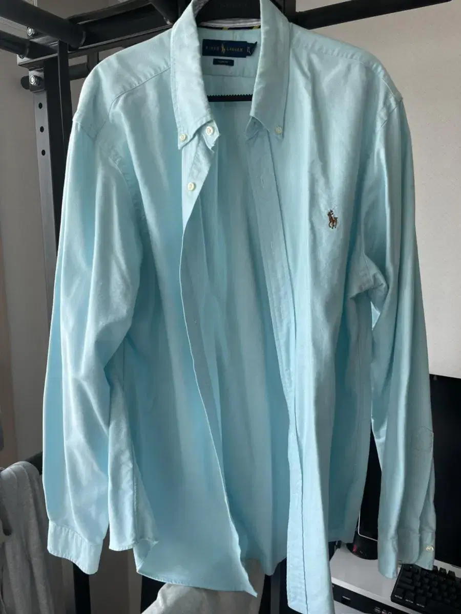 Polo Oxford Mint Shirt Slim XL