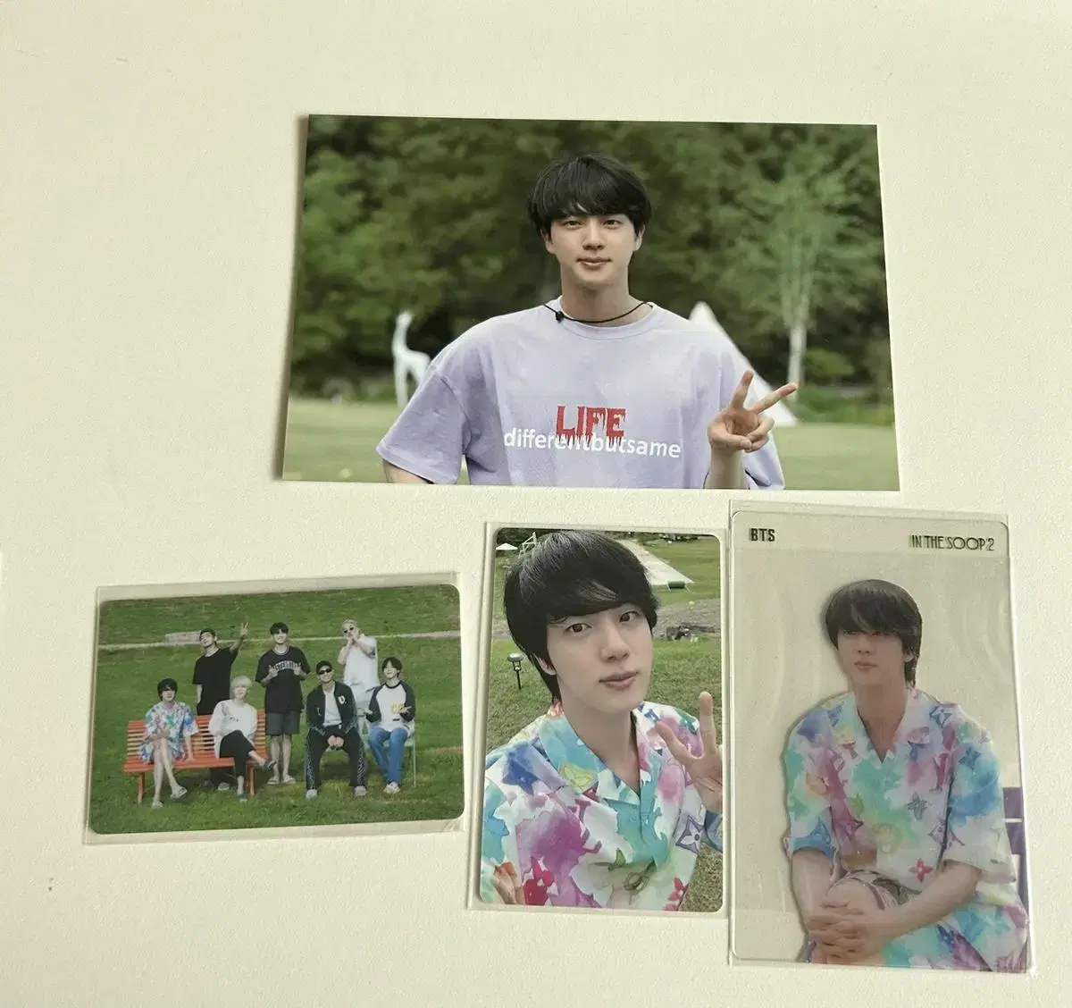 bangtan in the woods 1 2 photocard postcard group seokjin