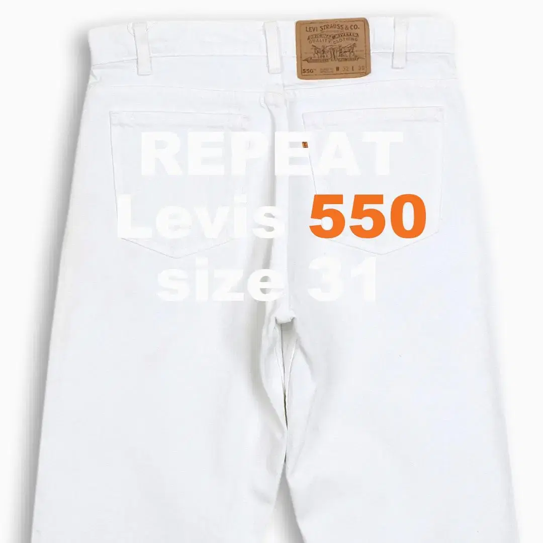 Levi's 550 Orangetab White Jin 90sUSA 31size OR5503221