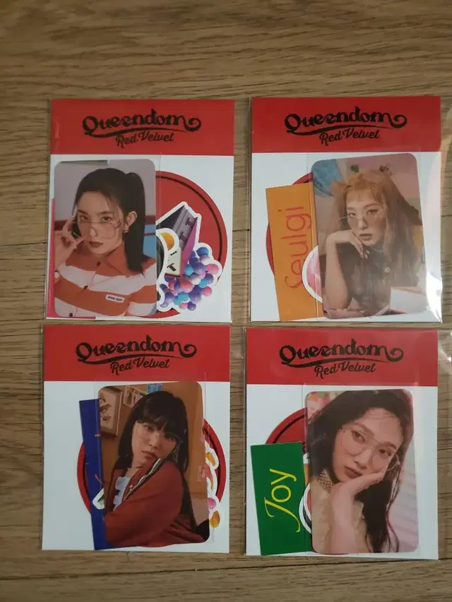 레드벨벳 퀸덤 포카 스티커 세트 Queendom 아이린 조이 슬기 웬디