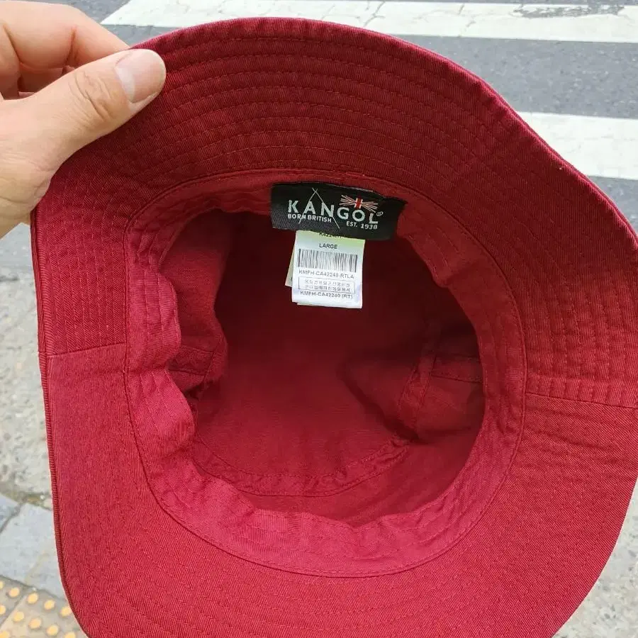 강골 버킷 벙거지 라지 와인 빈티지 중고 Kangol