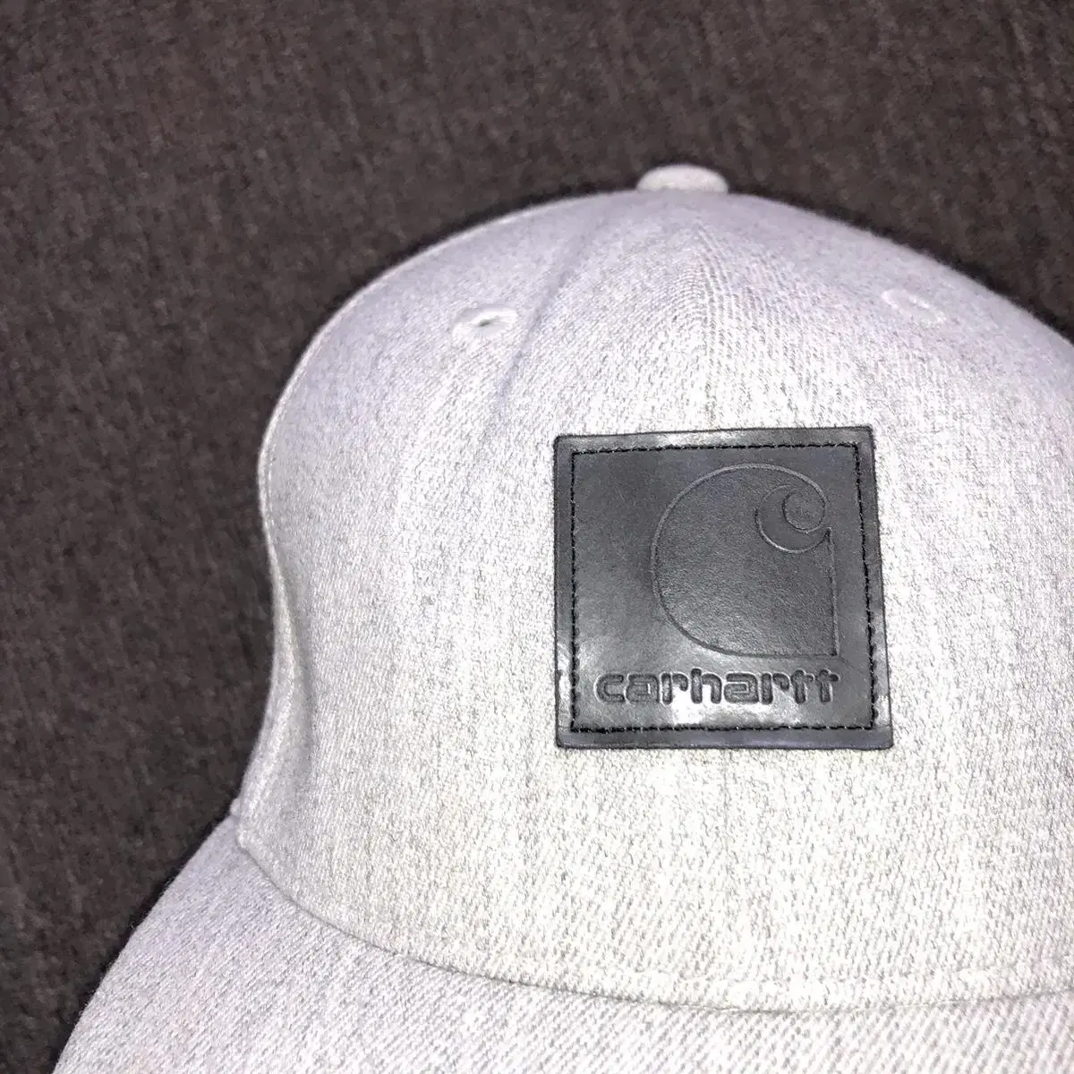 Vintage Carhartt light gray logo cap