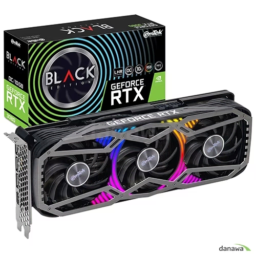 풀박스! 이엠텍 rtx3080 블랙에디션 24년6월까지as남은제품