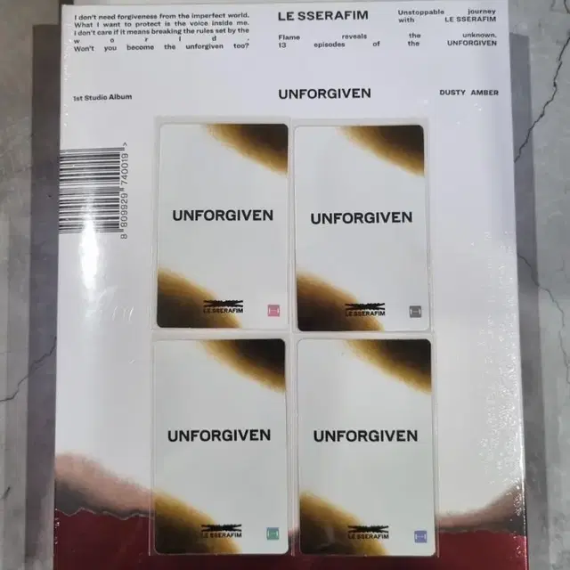 르세라핌 언포기븐 미개봉 럭드 파스테 unforgiven