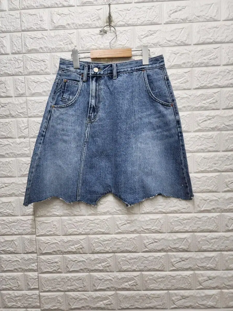 Denim skirt black blue, medium blue M