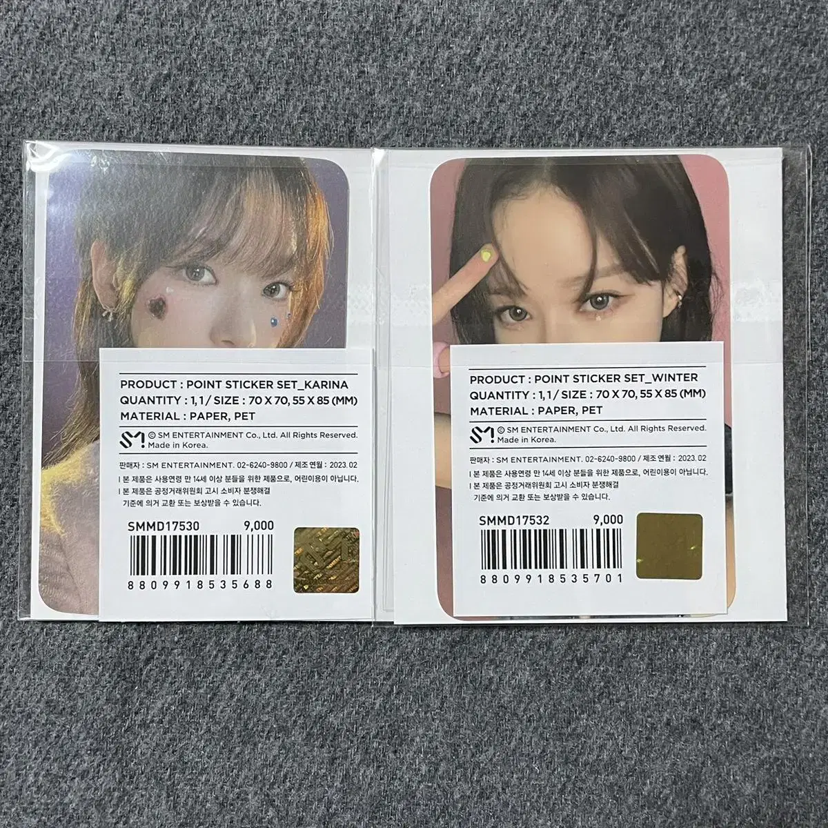 [unsealed] aespa Weeks pop up karina winter Points sticker WTS