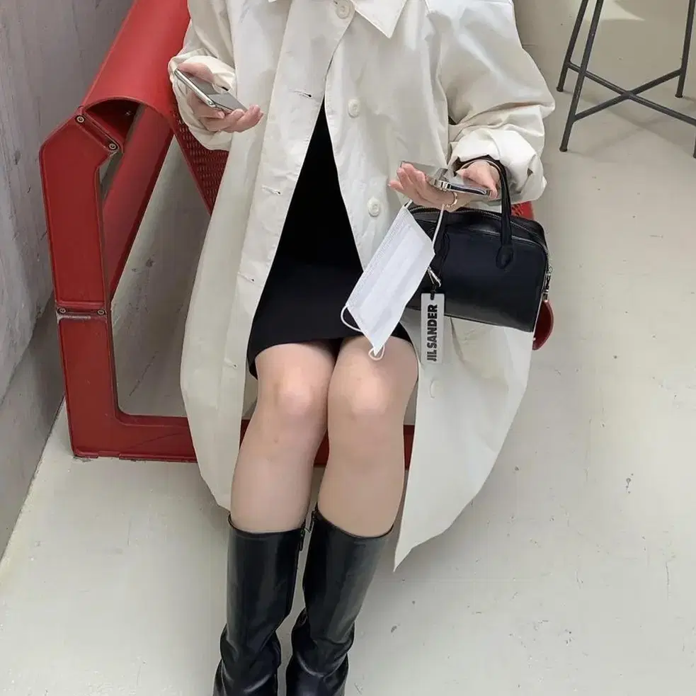 다정님 half trench coat