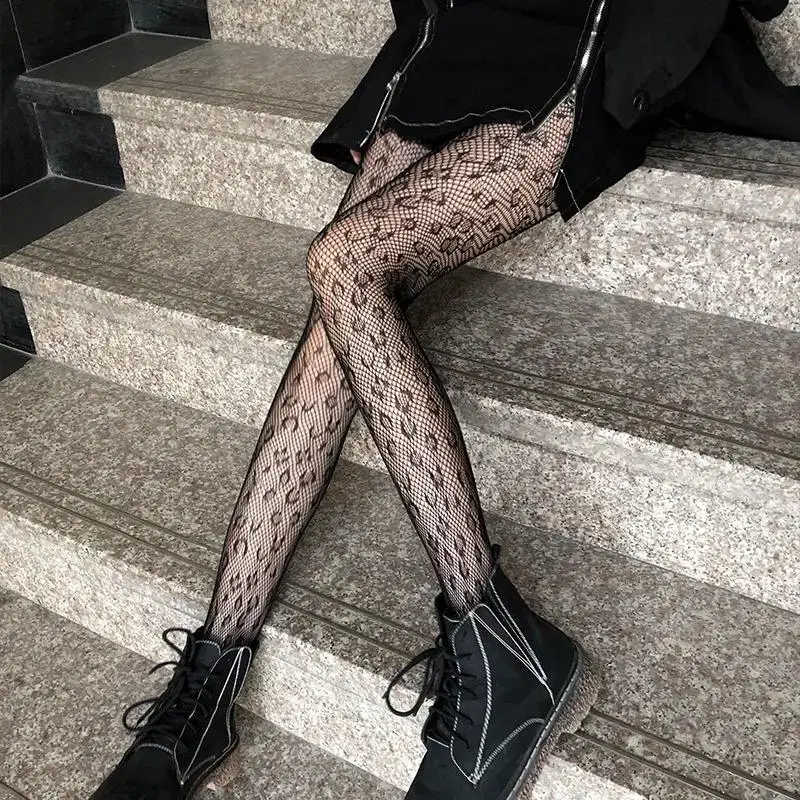 Leopard Pattern Fashion Pantyhose Fishnet Stockings