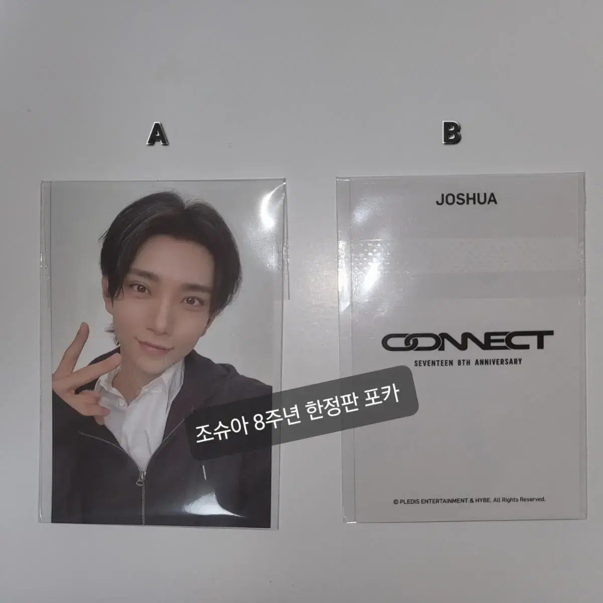 [Limited Edition] (Free Shipping) seventeen 8th Anniversary joshua photocard Give it to me.