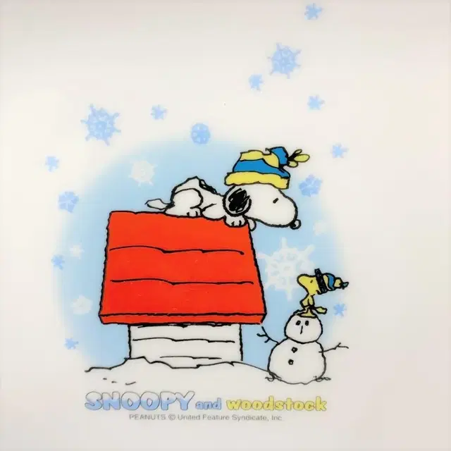 PEANUTS X SNOOPY 피너츠 스누피 우드스탁 빈티지접시 A720