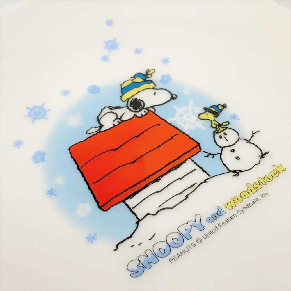 PEANUTS X SNOOPY 피너츠 스누피 우드스탁 빈티지접시 A720