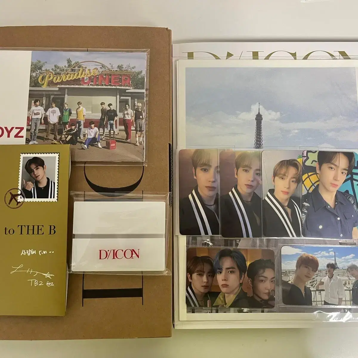 The Boyz hyunjae dikon B version with photocard full set bulk unsealed photocard photobook quantity