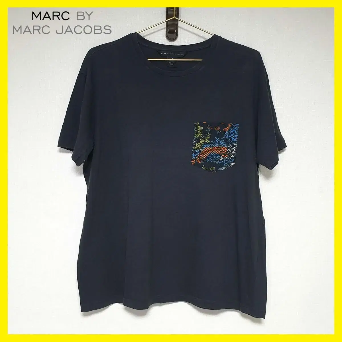 [M] mark by mark Jacobs Pocket Vahn Tee Black (bust58cm)