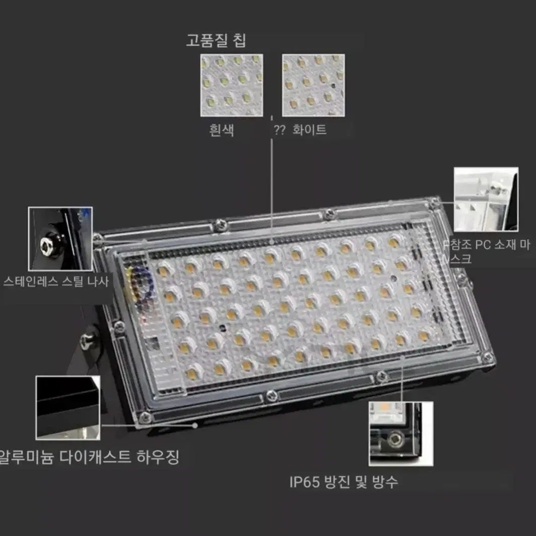 LED /등기구/50W/ 작업등/방수/보안등