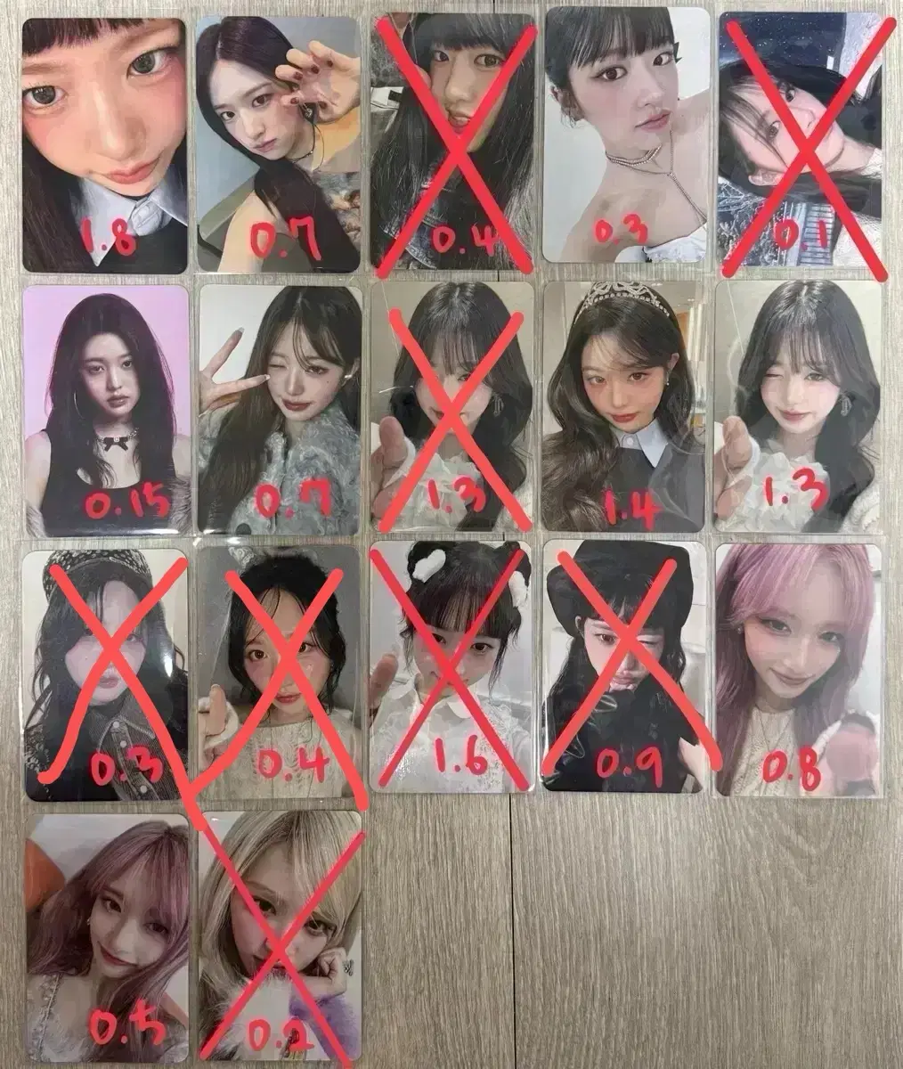 ive mmt Japan gaeul jang wonyoung lay ahn yujin liz leeseo unreleased photocard photocard