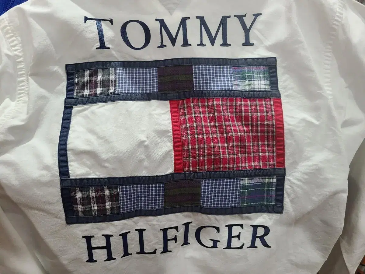 Tommy Hilfiger Patchwork Back Logo White Shirt